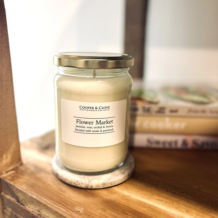 Luxury Floral Scented Candle by Cooper & Clove