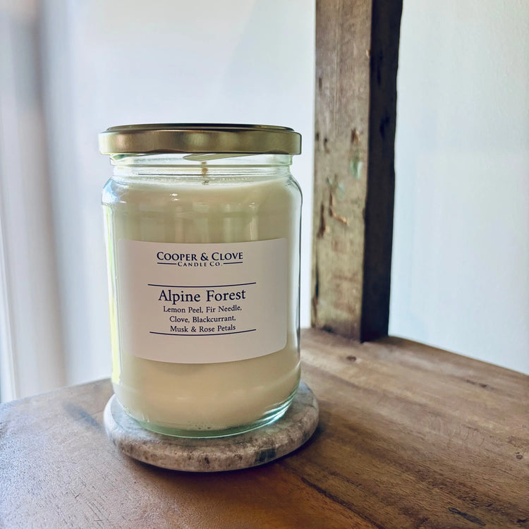 Alpine Forest Cooper & Clove Candle Co.