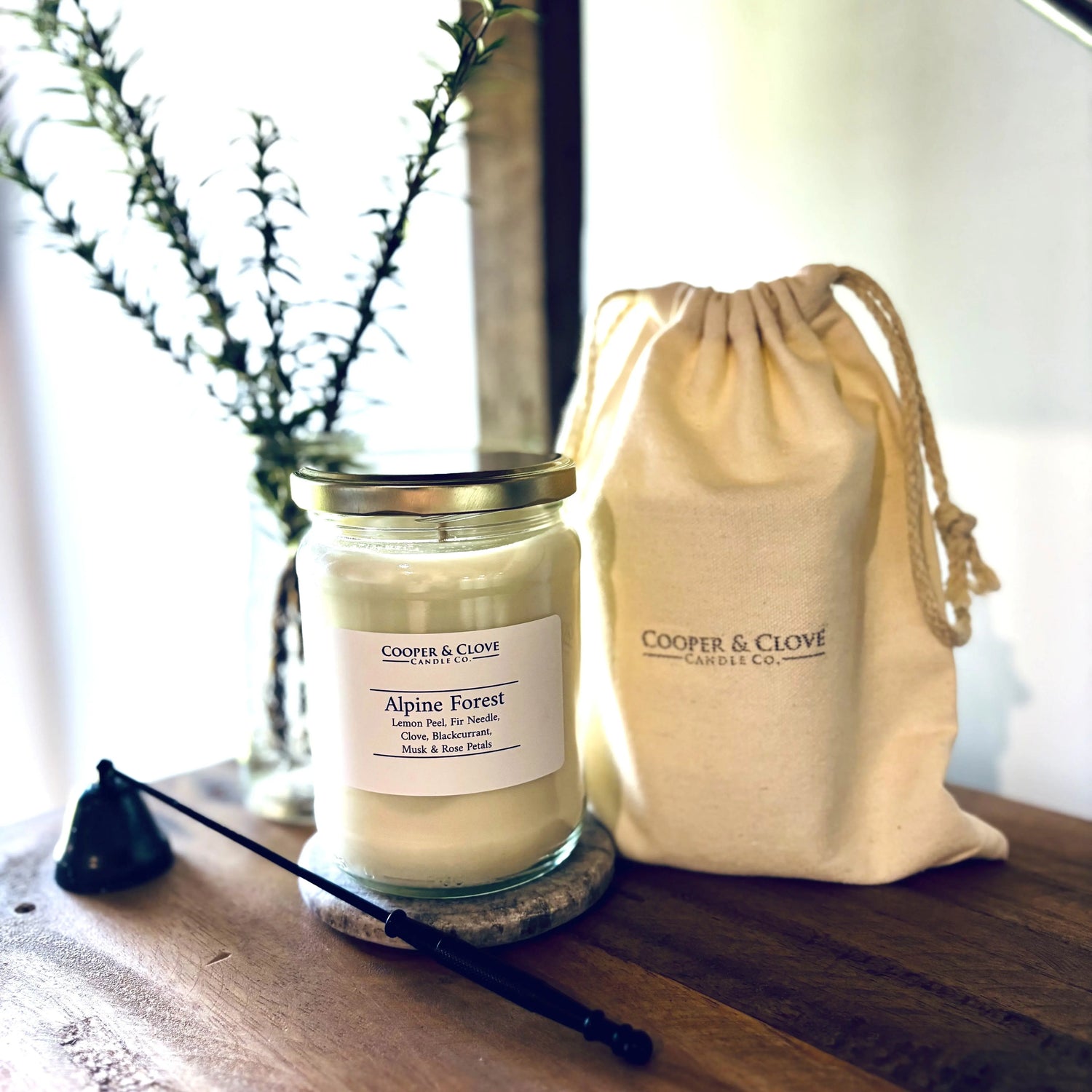 Alpine Forest Cooper & Clove Candle Co.